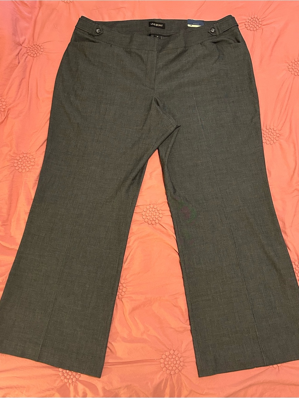 NWT Lane Bryant Gray Wide Leg Dress Pants for Women Size 26